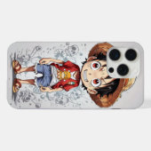 Monkey D. Luffy Chibi König iPhone Hülle (Rückseite (Horizontal))