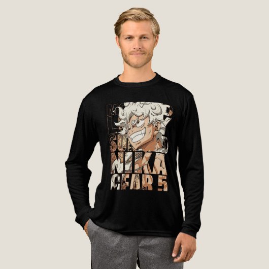 MONKEY D LUFFY T-Shirt Tri-Blend Shirt (Volle Vorderseite)