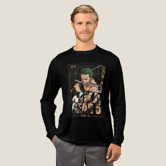 MONKEY D LUFFY T-Shirt Tri-Blend Shirt (Volle Vorderseite)