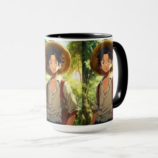 "Monkey D. Ruffy's Odyssey: Anime Fusion Tribute" Tasse (VorderseiteRechts)