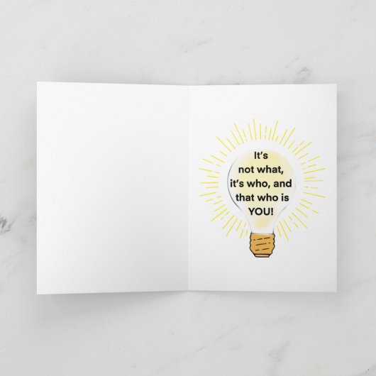 Monkey Danke oder Denken Sie an Grußkarte (Innenseite)