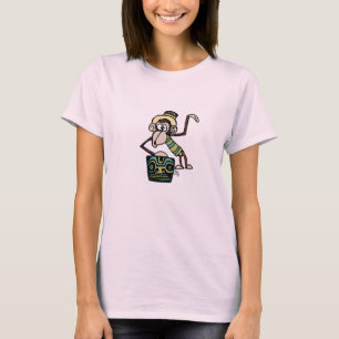 Monkey das Spielen des Tiki Trommel-T-Shirts durch T-Shirt