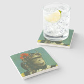 Monkey Demon Marble Untersetzer (Seitenansicht)