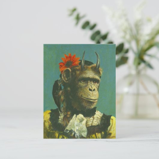Monkey Demon Postcard Postkarte (Stehend Vorderseite)