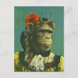 Monkey Demon Postcard Postkarte