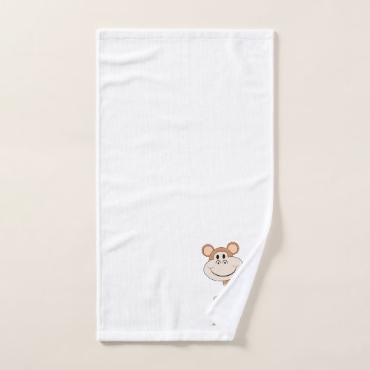 Monkey Design Monogrammed Badhandtuch Set (Handtuch)