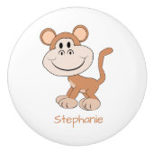 Monkey Design Personalised Keramikknauf (Vorderseite)