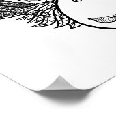 Monkey Doodle Face 2 Poster (Ecke)