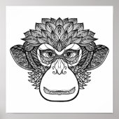 Monkey Doodle Face 2 Poster (Vorne)