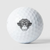 Monkey Doodle Face Golfball (Vorderseite)