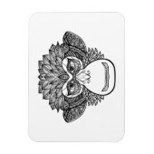Monkey Doodle Face Magnet (Vertikal)