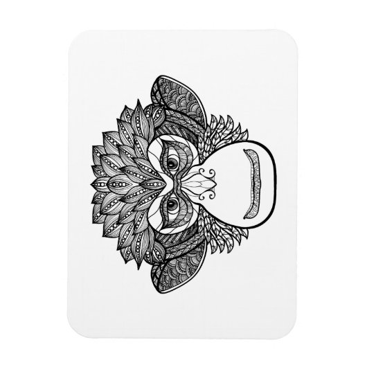 Monkey Doodle Face Magnet (Vertikal)