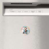 Monkey driving a scooter magnet (In Situ (Geschirrspüler))