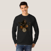 Monkey Drummer Muster Shirt (Vorne ganz)