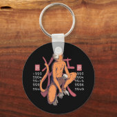 Monkey East Zodiac Sign Schlüsselanhänger (Vorderseite)