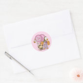 Monkey Elephant Baby Shower CJ-O Sticker Siegel (Umschlag)