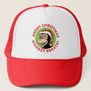Monkey Elf Christmas Truckerkappe