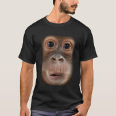 Monkey Face Chimpanzee Ape Zoo Animal T-Shirt (Vorderseite)