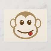 Monkey Face Vector Art Postkarte (Vorderseite)