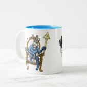 Monkey Face Zweifarbige Tasse (Vorderseite Links)