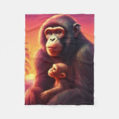 Monkey Fleece Blanket, 30"x40" (Vorderseite)