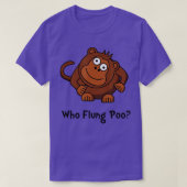 Monkey Flung Poo Funny T-Shirt (Design vorne)
