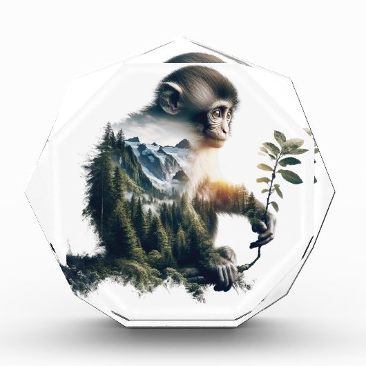 Monkey Forest Gem Fotoblock (Vorderseite)