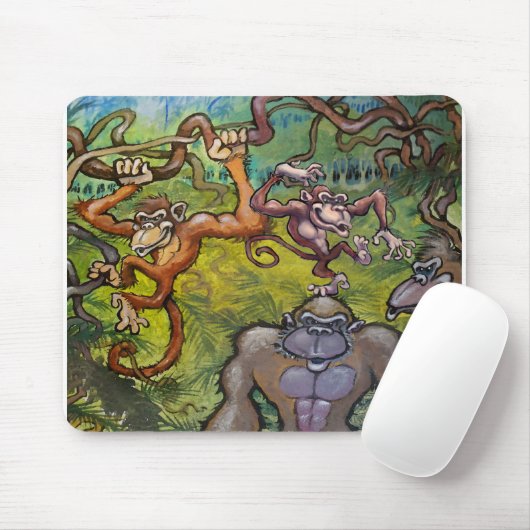 Monkey Fun Mousepad (Mit Mouse)