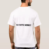 Monkey Funky T-Shirt - Cooles Hip Hop Monkey Grafi (Rückseite)