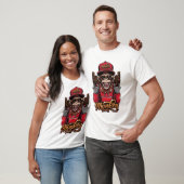 Monkey Funky T-Shirt - Cooles Hip Hop Monkey Grafi (Unisex)