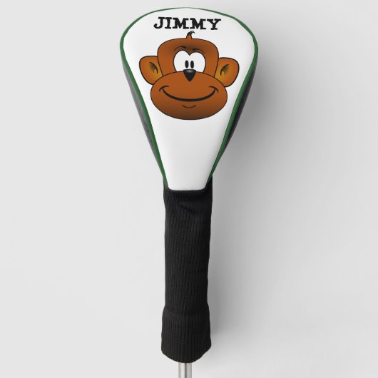 MONKEY FUNNY PERSONALISIERT GOLF TREIBERDECKE HEADCOVER (Vorderseite)