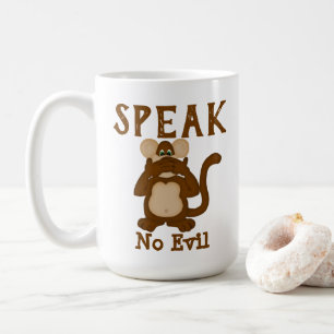 Monkey Funny Speak No Evil Kaffeetasse