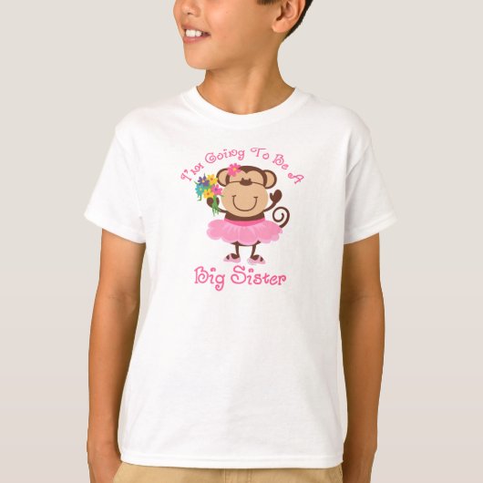 Monkey Future Big Sister T-Shirt (Vorderseite)