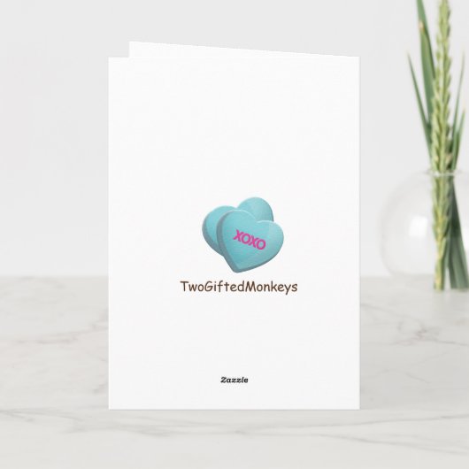 Monkey Get Well Card Karte (Rückseite)