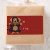 Monkey Gift Label (Insitu)