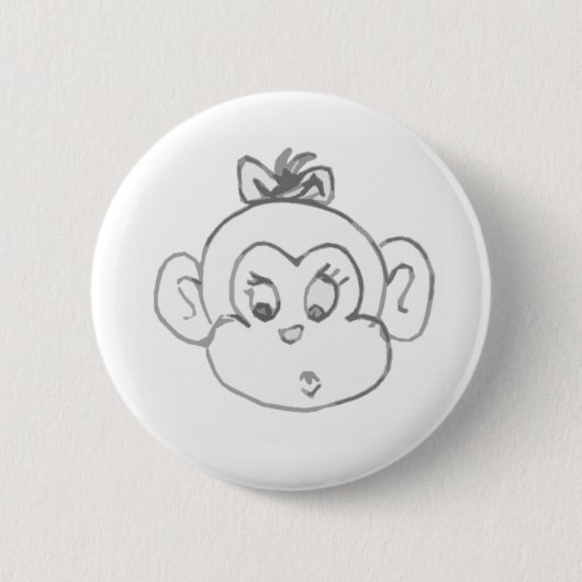 Monkey Girl Button (Vorderseite)