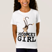 MONKEY GIRL FUNNY GIRLS KIDS T - SHIRT (Vorderseite)