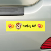 Monkey Girl Island Blume Autoaufkleber (Auf Auto)