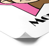 Monkey Girl Poster (Ecke)