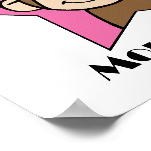 Monkey Girl Poster (Ecke)