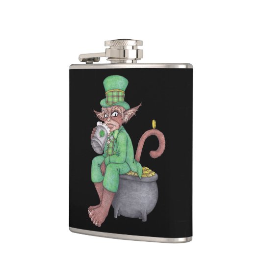 Monkey Gnome Leprechaun Flask Flachmann (Links)
