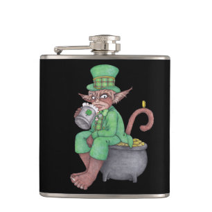 Monkey Gnome Leprechaun Flask Flachmann