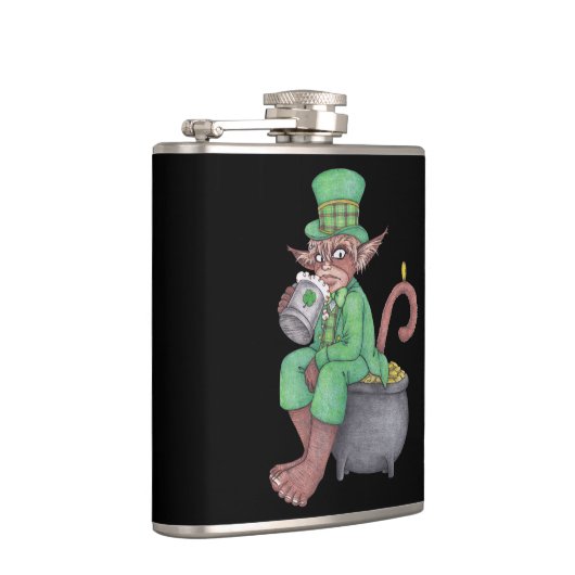 Monkey Gnome Leprechaun Flask Flachmann (Rechts)