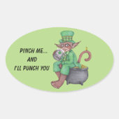Monkey Gnome Leprechaun Stickers (Vorderseite)