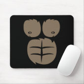Monkey Gorilla Kostüm T-Shirt Tier Bauch Extravaga Mousepad (Mit Mouse)