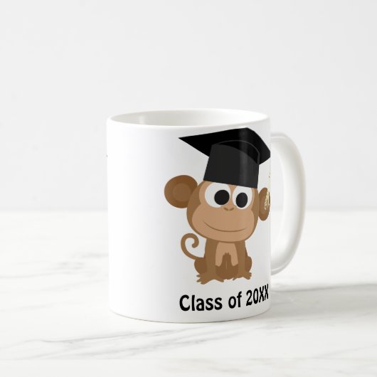 Monkey Graduate 20XX Kaffeetasse (VorderseiteRechts)