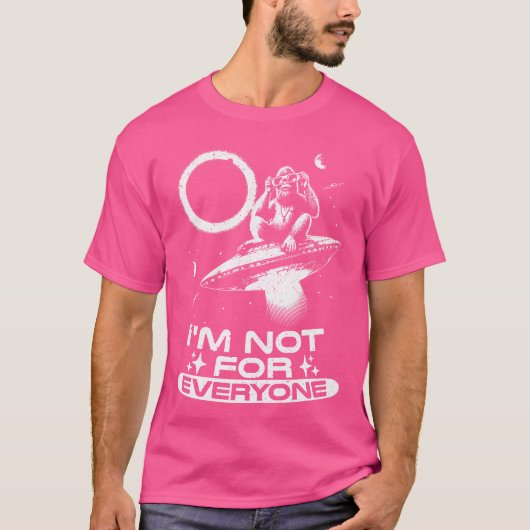 Monkey Graphic Joke in Cosmos for Astronomy T-Shirt (Vorderseite)