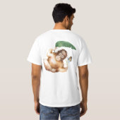 Monkey Graphic Men's T - Shirt - Spaß Lässig Style (Schwarz voll)