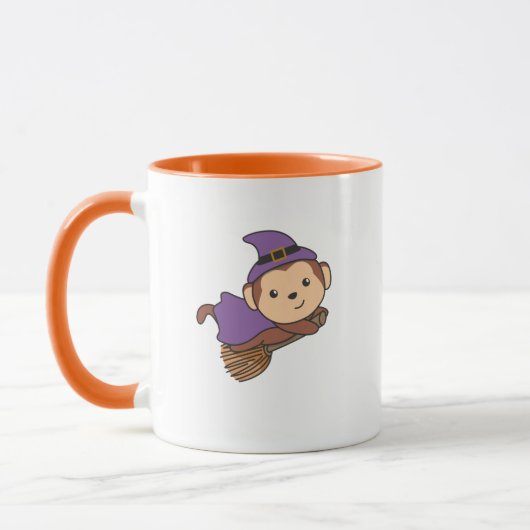 Monkey Halloween Hexenkids Hexenkostüm Tasse (Links)