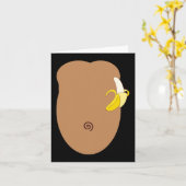 Monkey Halloween-Kostüm Karte (Gelbe Blume)